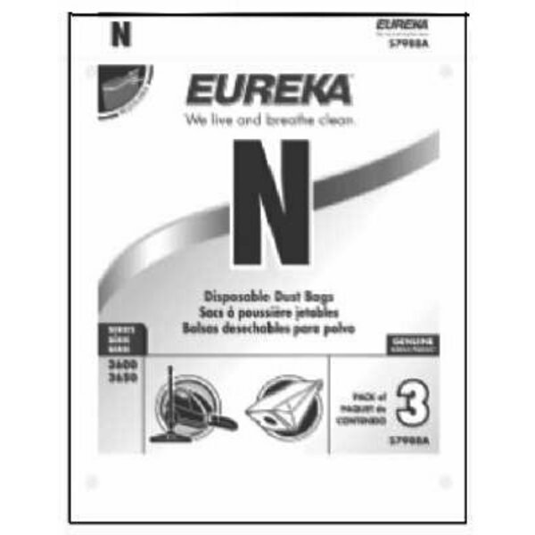 Eureka Vac Bag Mm2 Style N 3PK 57988A